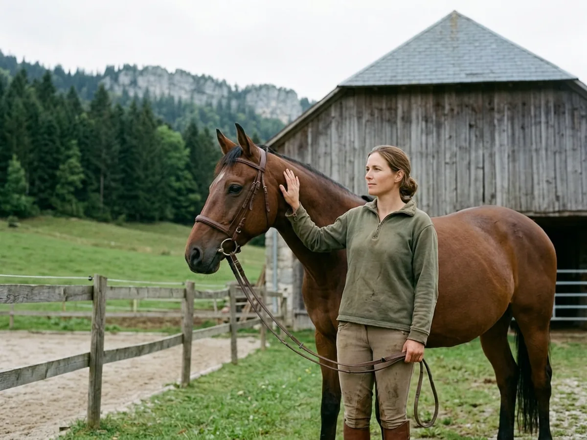 Cours d'équitation à Morillon, Haute-Savoie